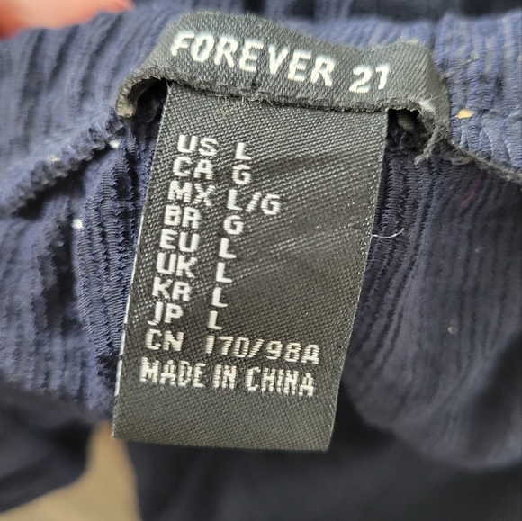 Summer off the shoulders top Size  L Blue - Picture 3 of 4